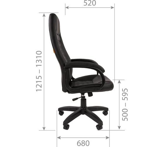 Компьютерное кресло CHAIRMAN 950 LT экопремиум черный 00-07062455