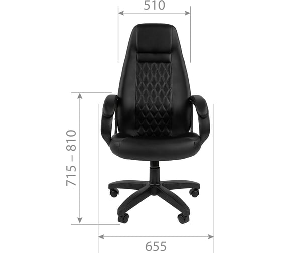 Компьютерное кресло CHAIRMAN 950 LT экопремиум черный 00-07062455
