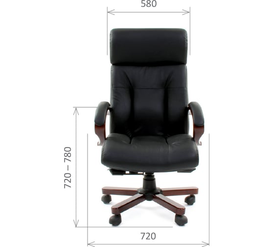 Компьютерное кресло CHAIRMAN 421 кожа черная 00-06082595