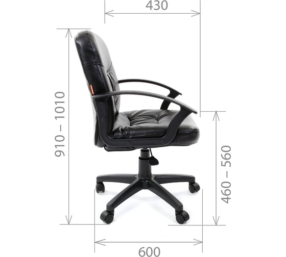 Компьютерное кресло CHAIRMAN 651 ЭКО черное 00-06017829