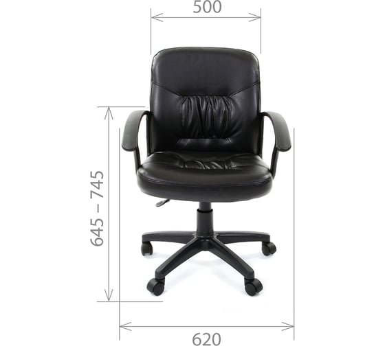 Компьютерное кресло CHAIRMAN 651 ЭКО черное 00-06017829