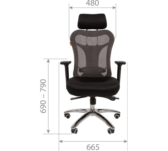 Компьютерное кресло CHAIRMAN 769 TW-11 черный N 00-07017614