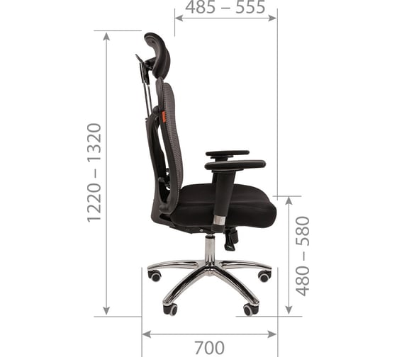 Компьютерное кресло CHAIRMAN 769 TW-11 черный N 00-07017614