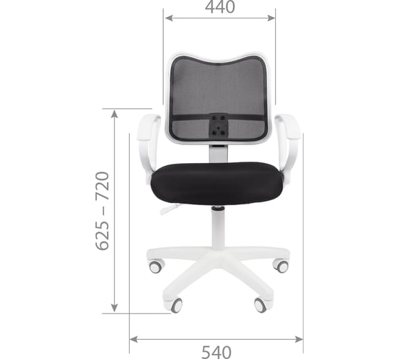 Компьютерное кресло CHAIRMAN 450 LT белый пластик TW-12/TW-04 серый 00-07019776