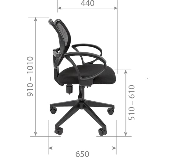 Компьютерное кресло CHAIRMAN 450 LT C-3 черный sl 00-07022362