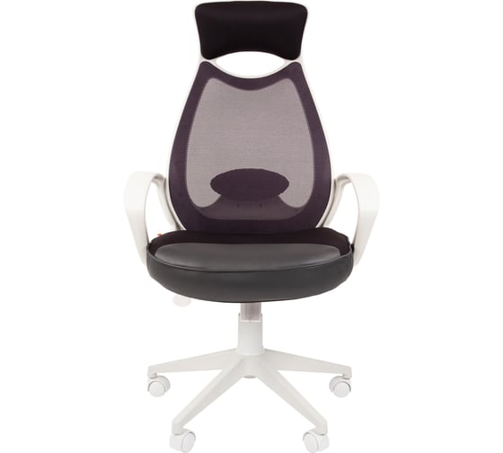 Компьютерное кресло CHAIRMAN 840 белый пластик TW12\TW-04 серый 00-07025299