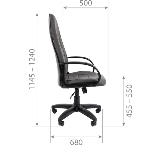 Компьютерное кресло CHAIRMAN 727 TW-12 серый N 00-07017609 1