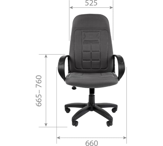 Компьютерное кресло CHAIRMAN 727 TW-12 серый N 00-07017609