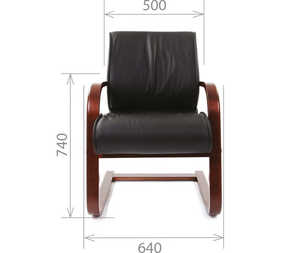 Компьютерное кресло CHAIRMAN 445 WD кожа черная 00-07009711