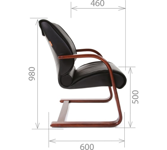 Компьютерное кресло CHAIRMAN 445 WD кожа черная 00-07009711