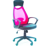 Компьютерное кресло CHAIRMAN 840 черный пластик TW-69 красный 00-07025294