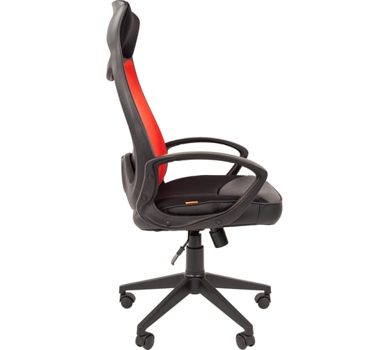 Компьютерное кресло CHAIRMAN 840 черный пластик TW-69 красный 00-07025294
