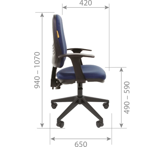 Компьютерное кресло CHAIRMAN 661 15-03 синий sl 00-07022353