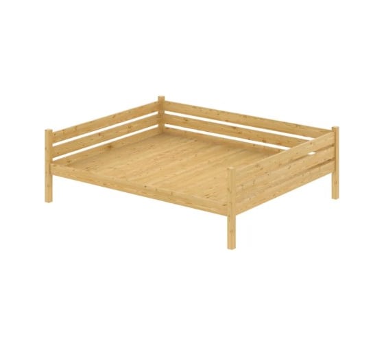 Тахта двуспальная Solarius из массива сосны со сплошным основанием, 120x180 см, габариты 130x190 см, без шлифовки и покраски tahta120-180net-full 1