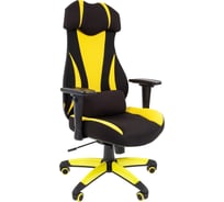 Игровое кресло CHAIRMAN game 14 ткань черный/желтый 00-07022221