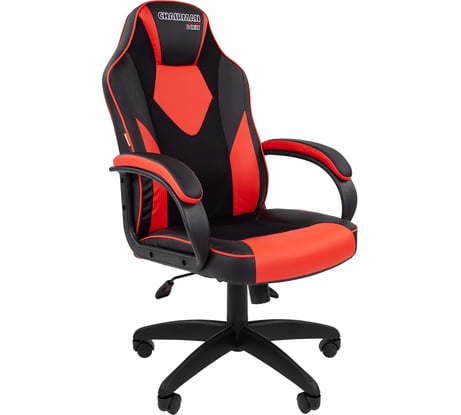 Игровое кресло CHAIRMAN game 17 экопремиум черный/красный 00-07024560