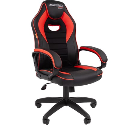 Игровое кресло CHAIRMAN game 16 экопремиум черный/красный 00-07024557