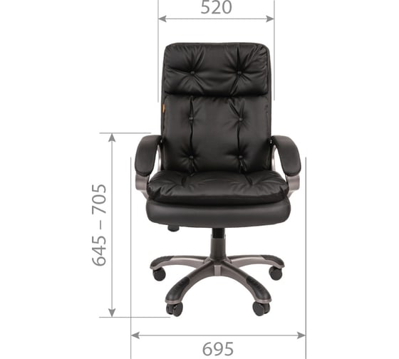 Компьютерное кресло CHAIRMAN 442 экопремиум черный 00-07051155