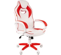 Игровое кресло CHAIRMAN game 16 экопремиум белый/красный 00-07030050
