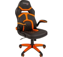 Игровое кресло CHAIRMAN game 18 экопремиум черный/оранжевый н.п. 00-07069663