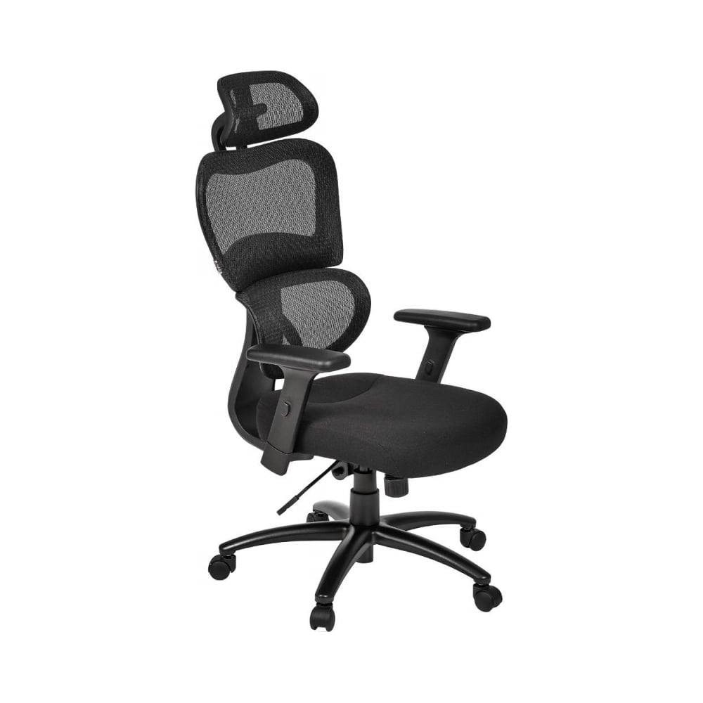 Кресло для руководителя Easy Chair 647 TTW черное, сетка/ткань, пластик ...