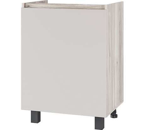 Шкаф под мойку Арника без столешницы Берген Лайт 0,6 м, дуб смоки, Кашемир 00-00164672