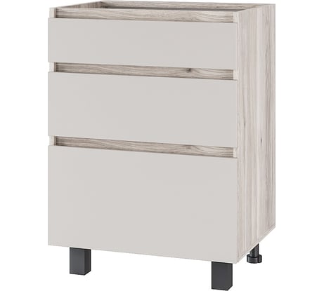 Шкаф Арника Берген Лайт без столешницы 0,6 м, дуб смоки, Кашемир 00-00164675