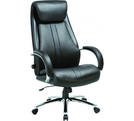 Кресло для руководителя Easy Chair 572 TR черное, рециклированная кожа, металл 871012