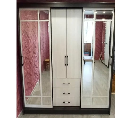 Шкаф-купе комбинированный Арника Маэстро, венге Т0018082