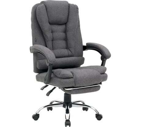 Кресло офисное Chill MS-005, с функцией вибромассажа, подножка, ткань, серое, Cromex 532959