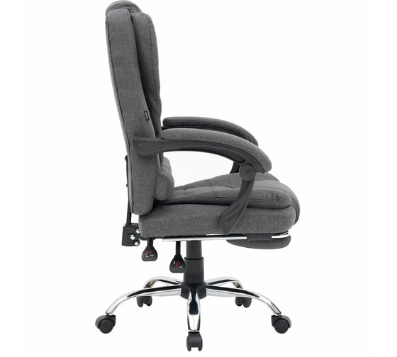 Кресло офисное Chill MS-005, с функцией вибромассажа, подножка, ткань, серое, Cromex 532959