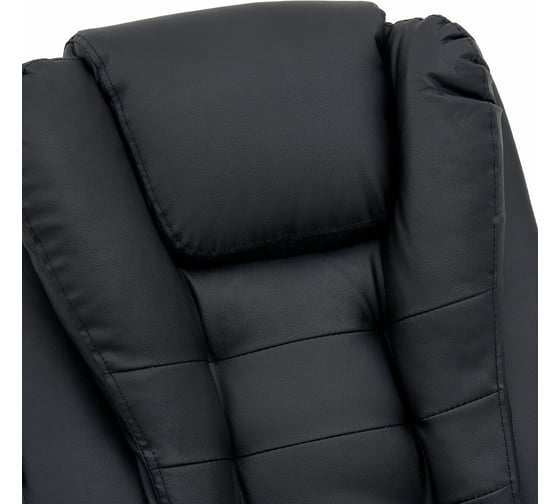 Кресло офисное Chill MS-005, с функцией вибромассажа, подножка, кожзам, черное, Cromex 532958