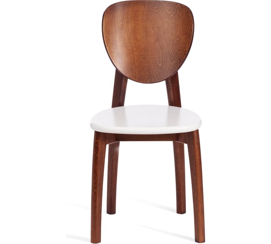 Стул DIAMANTE жесткое сидение бук, 42x42x85 см, коричневый / белый Tetchair 24683