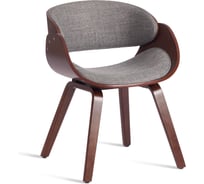 Стул LANDO (mod.8036) дерево / ткань, 59x53x75 см, орех/серый, Aimcasa 28 Tetchair 21830