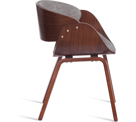 Стул LANDO (mod.8036) дерево / ткань, 59x53x75 см, орех/серый, Aimcasa 28 Tetchair 21830