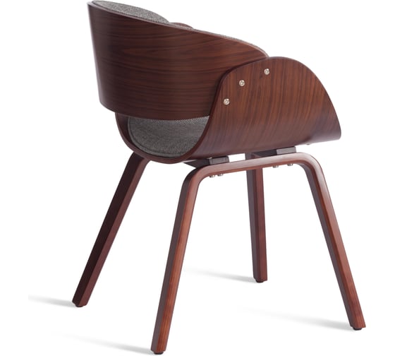 Стул LANDO (mod.8036) дерево / ткань, 59x53x75 см, орех/серый, Aimcasa 28 Tetchair 21830