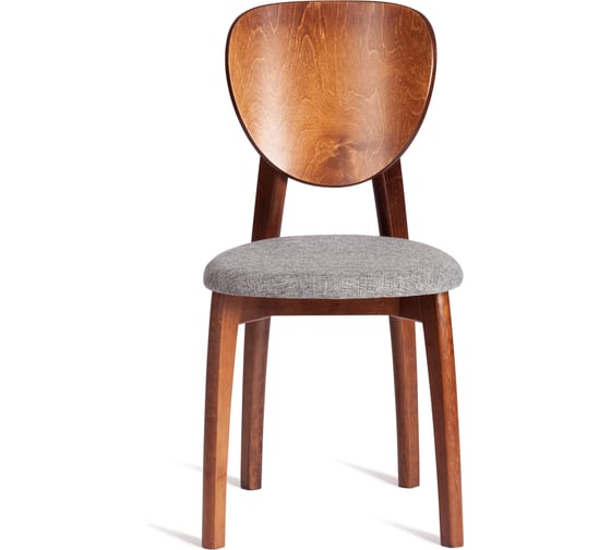 Стул DIAMANTE мягкое сидение бук, 42x42x85см, коричневый, ткань wool dimgrey, серый Tetchair 24688