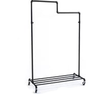 Вешалка напольная Tatkraft Tube для одежды с полкой + Soft ARTMOON Набор вешалок 10 шт 15892 15982