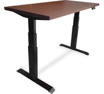 Стол двухмоторный с регулируемой высотой StolStoya ТИТАН PRO подстолье черное и столешница МДФ шпон Венге 120x65 SE232ВV12065