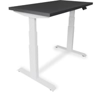 Стол двухмоторный с регулируемой высотой StolStoya ТИТАН PRO подстолье белое и столешница МДФ Сланцево-серая 120x65 SE232WSS12065