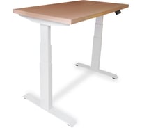 Стол двухмоторный с регулируемой высотой StolStoya ТИТАН PRO подстолье белое и столешница МДФ шпон Беленый дуб 160x80 SE232WBD16080