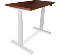 Стол двухмоторный с регулируемой высотой StolStoya ТИТАН PRO подстолье белое и столешница МДФ шпон Американский орех 120x65 SE232WAO12065
