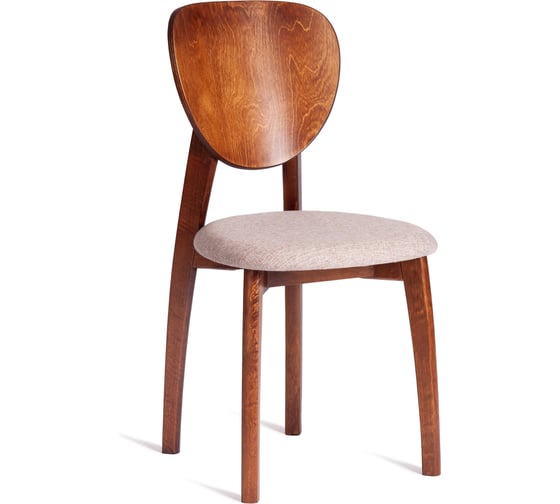 Стул DIAMANTE мягкое сидение бук, 42x42x85см, коричневый, ткань wool caramel, бежевый Tetchair 24689