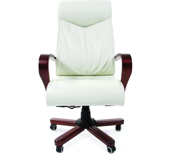 Компьютерное кресло CHAIRMAN 420 WD белая кожа 00-07009702