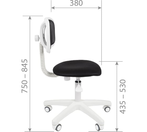 Компьютерное кресло CHAIRMAN 250 белый пластик TW-12/TW-04 серый 00-07019771