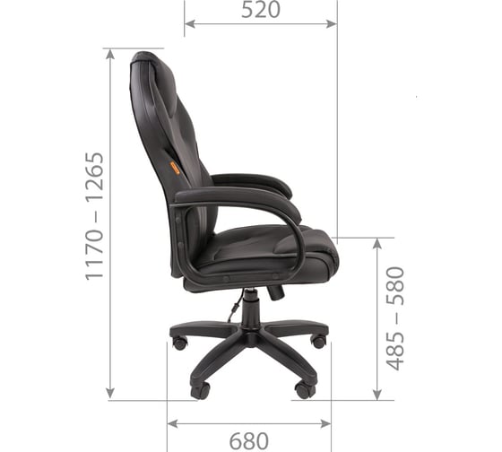 Компьютерное кресло CHAIRMAN 299 экопремиум черный 00-07062450