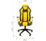 Игровое кресло CHAIRMAN game 23 экопремиум серый/желтый 00-07053958 2