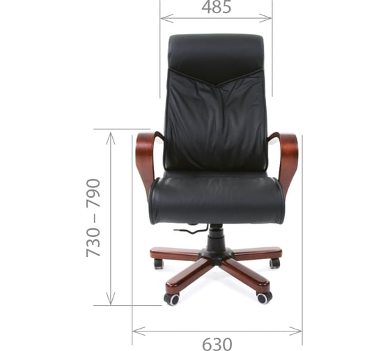 Компьютерное кресло CHAIRMAN 420 WD черная кожа 00-07009701