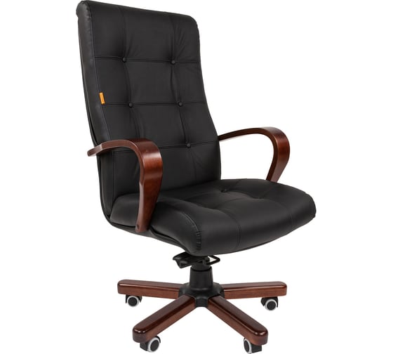 Компьютерное кресло CHAIRMAN 424 WD черная кожа 00-07066133 1