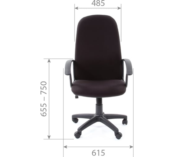 Компьютерное кресло CHAIRMAN 289 черный 00-06110133